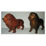 Cast Iron Lion Banks