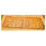 Old License Plate
