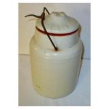 Stoneware Jar w/ Lid