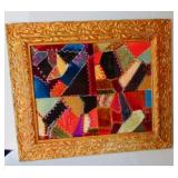 Framed Crazy Quilt Patch