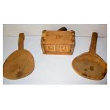 Butter Paddles & Stamp