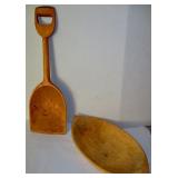 Wooden Shovel & Bowl