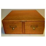 Oak File Box