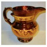 Copper Lustre Pitcher
