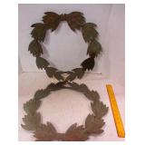Round Brass Wreath Frames