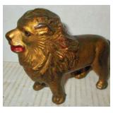 Cast Iron Lion Bank
