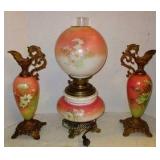 GWTW Lamp w/ Matching Ewers