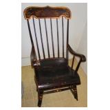 High Back Stenciled Rocker