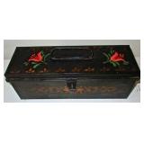 Paint Decorated Metal Box