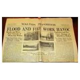 1935 Walton Reporter"Flood & Fire" 