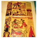 Uncut early Mickey Mouse panel