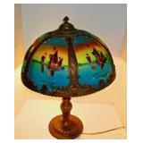 Reverse Painted Lamp 