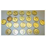 1964-Silver Kennedy Half Dollars