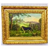 Oil On Canvas w/ Ornate Frame