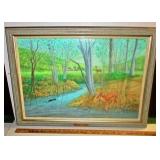 Fall Clove Painting by Ward Herman