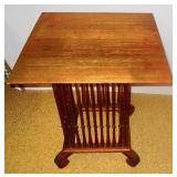 Spindled Oak Parlour Table