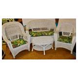4 Piece Wicker Set