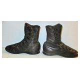 Pair of Antique High Button Shoes