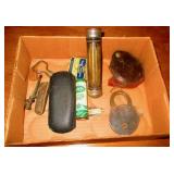 Vintage Flashlight Lock, etc