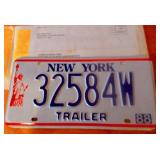 Unused License plate