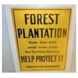 Vintage Conservation Sign