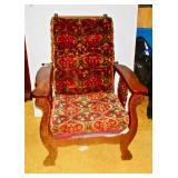 Clawfoot Oak Morris Chair