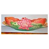10" Roseville Water Lily Compote Bowl