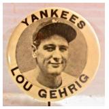 Lou Gehrig Button