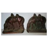 Grazing horse Bookends