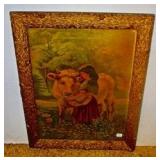 Framed Victorian Print