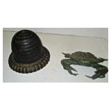 String Holder & crab Ink Well