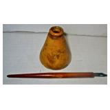 Civil War Stoneware Inkwell