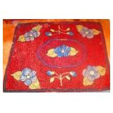 Floral Hooked Rug