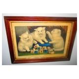 Currier & Ives Cat Print