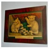Currier & Ives Cat Print