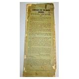 1866 Campaign For The Union Poll Book