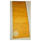 Certificate of Service Revolutionary War