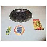 Clickers, Advertising Mirror, Cat Dish