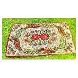 Hooked Floral Rug