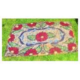 Hooked Floral Rug