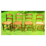 4 Roseback chairs