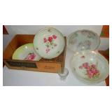 Antique Floral Dishes