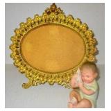 Oval Brass Picture Frame
