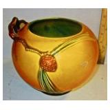 Roseville Pinecone Round Vase