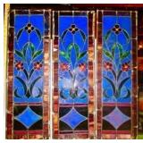 3 Matching Leaded Windows