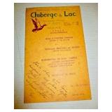 French Restaurant Menu- WWII