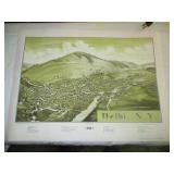 Delhi NY Map on canvas