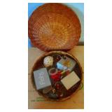Sewing Basket & Contents