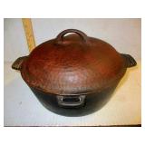 Covered Cast Iron Pot