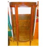 Oak Curved China Cabinet